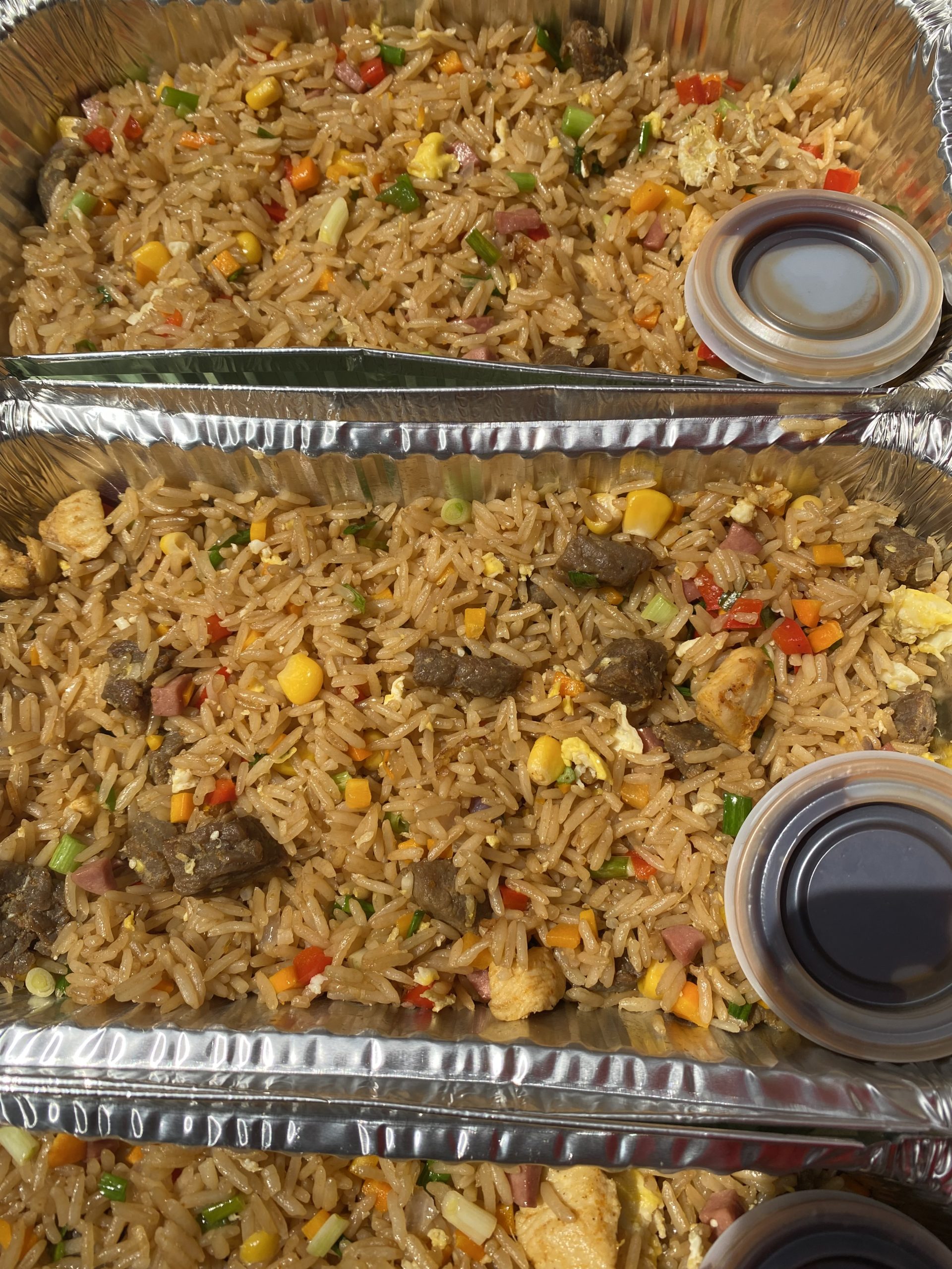 Vegetable Rice With Pork Gravy